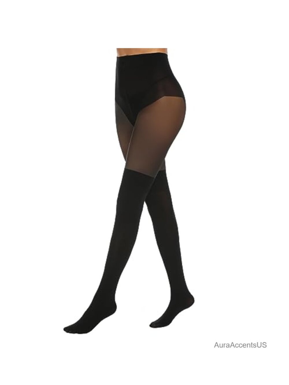 Womens Faux Thigh High Stockings Sheer Pantyhose Mock Over the Knee Tights